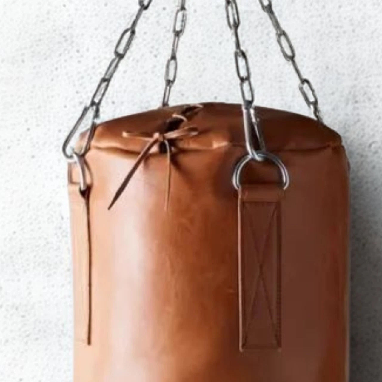 Ultimate Deluxe Tan Vintage Leather Punching Bag, Training Boxing Bag, MMA