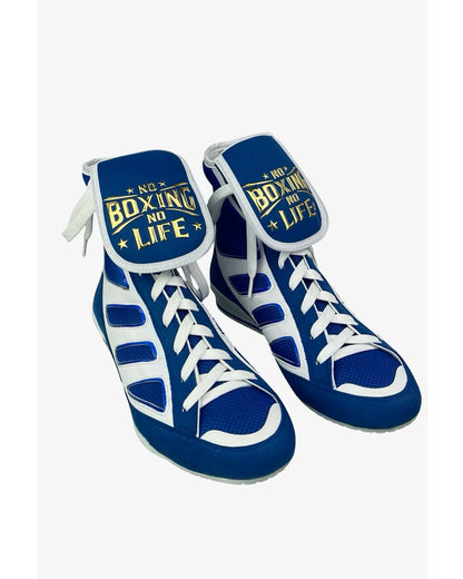 No Boxing No Life - Boxing Boots - Blue / White