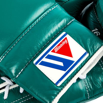 Winning Boxing Gloves – Green Lace-Up Winning Training Gloves – Perfect for All Boxers – Pro-Level Quality – Premium Quality at Low Prices