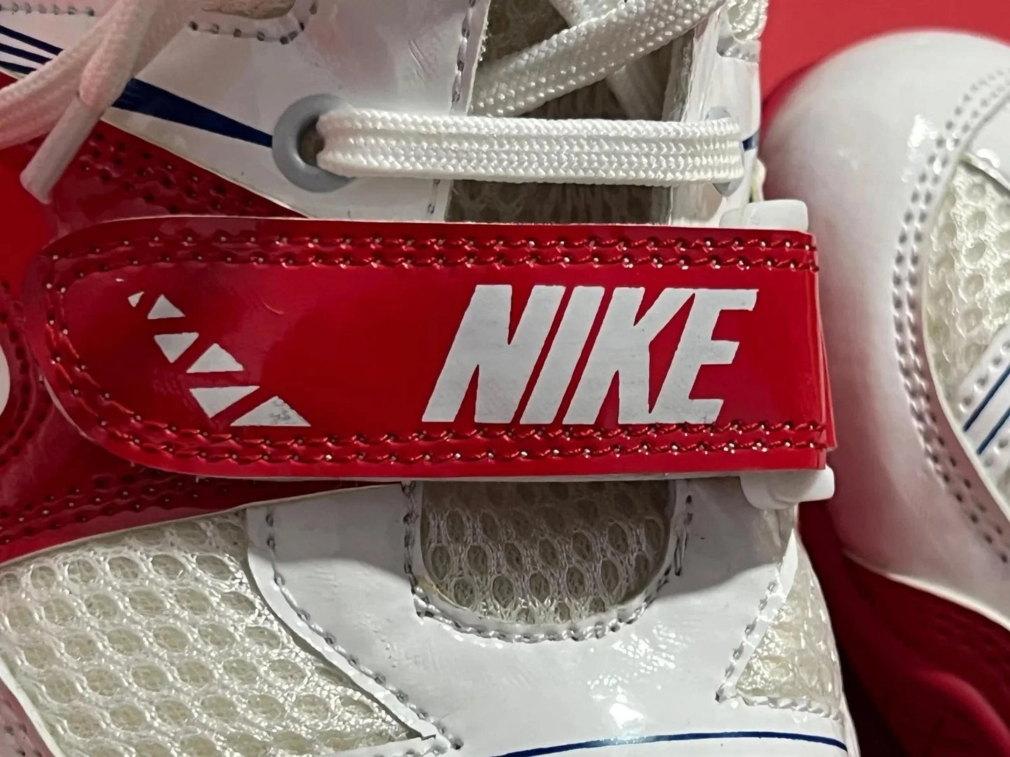 Custom Handmade Nike HyperKO Limited Edition Boxing Shoes White & Red (Replica) - (FULLY CUSTOMIZED)