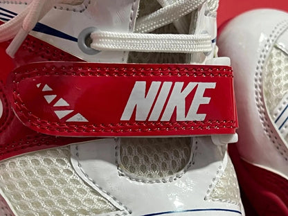 Custom Handmade Nike HyperKO Limited Edition Boxing Shoes White & Red (Replica) - (FULLY CUSTOMIZED)