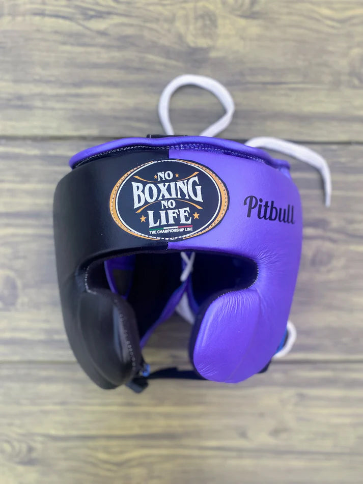 NO BOXING NO LIFE SET, NBNL Black/Purple Boxing set, No Boxing No Life Gloves Head Guard & Groin Guard