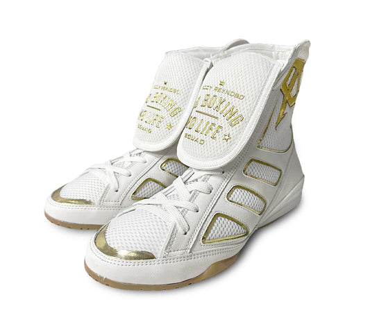 No Boxing No Life – Canelo Edition Boxing Boots (White) | Fully Customized Replica