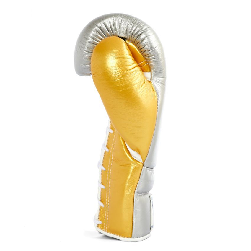 Winning Boxing Gloves – Silver Golden Lace-Up Winning Training Gloves – Perfect for All Boxers – Pro-Level Quality – Premium Quality at Low Prices