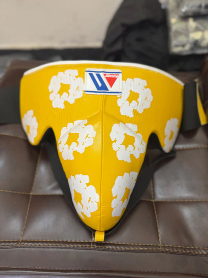 Winning Boxing Groin Guard | Customizable - Professional Gear | Yellow