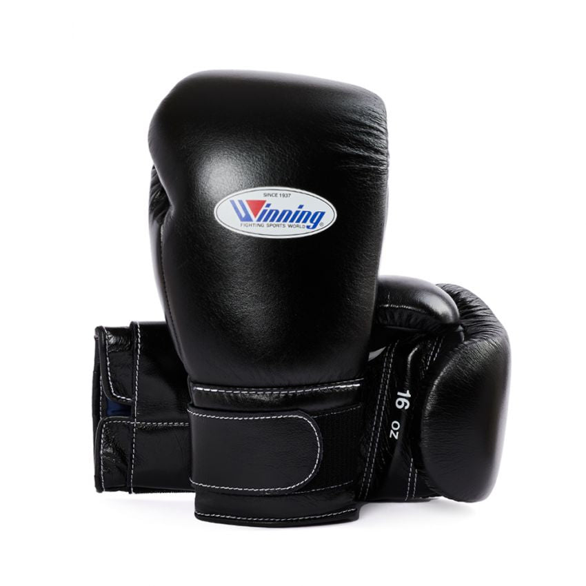 Winning Boxing Gloves –  Black Velcro Winning Training Gloves – Perfect for All Boxers – Pro-Level Quality – Premium Quality at Low Prices
