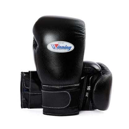 Winning Boxing Gloves –  Black Velcro Winning Training Gloves – Perfect for All Boxers – Pro-Level Quality – Premium Quality at Low Prices