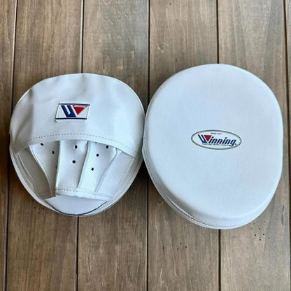 Winning Professional Boxing Punching Mitts - Customizable - Trainer Focus Mitts - White