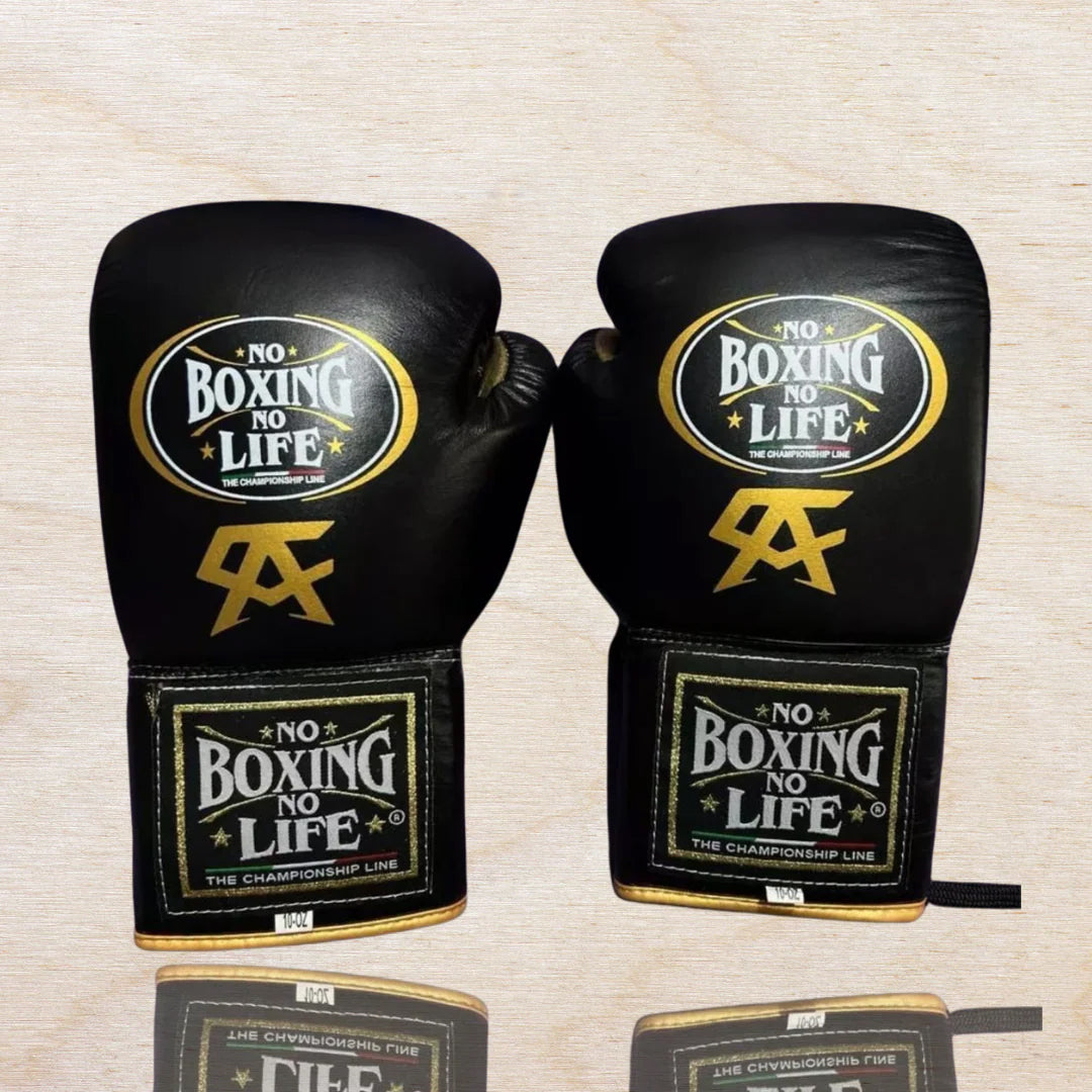 No Boxing No Life, Black Boxing Gloves, Professional Training Boxing Gloves, Custom Made Boxing Gloves, Premium Quality No Boxing No Life, Available All Sizes & Colours, Gift for Him, New Year