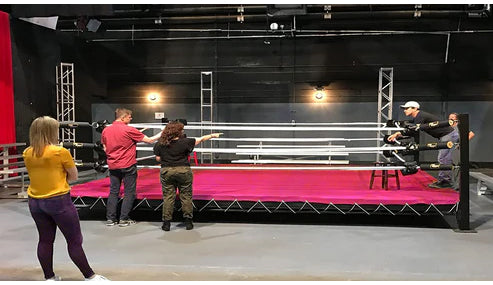 Boxing Ring Professional Boxing Ring Canvas Mat UFC TNA MMA Cage Canvas Mat Cover for Boxing and Wrestling