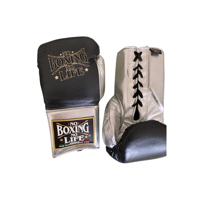 No Boxing No Life, Black/Silver Boxing Gloves, Professional Training Boxing Gloves, Custom Made Boxing Gloves, Premium Quality No Boxing No Life, Available All Sizes & Colours, Gift for Him, New Year
