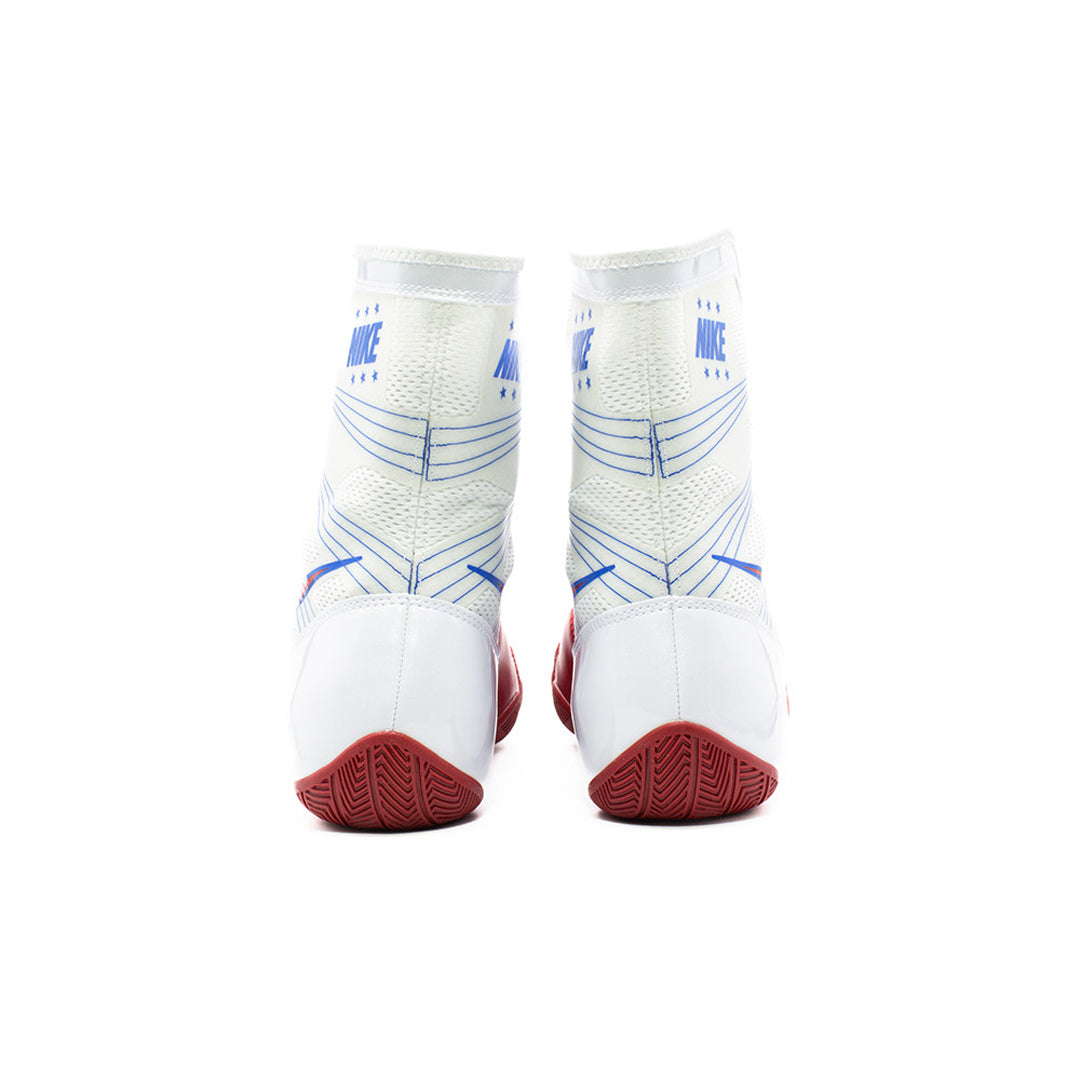 Custom Handmade Nike HyperKO Limited Edition Boxing Shoes White & Red (Replica) - (FULLY CUSTOMIZED)