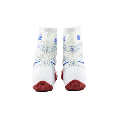 Custom Handmade Nike HyperKO Limited Edition Boxing Shoes White & Red (Replica) - (FULLY CUSTOMIZED)