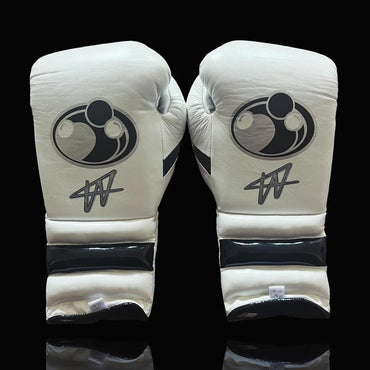 Grant Boxing Gloves | Professional Lace-up | Customizable - Fight-Grade Padding | White/Black