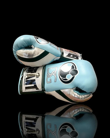 Grant Boxing Gloves | Professional Lace-up | Customizable - Ergonomic Design | Blue/Green