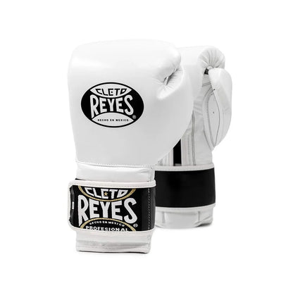Cleto Reyes White Boxing Gloves 4-24oz , Professional Soft-Fit Sparring Gear