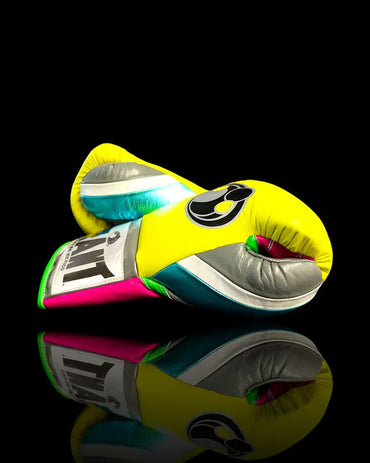 Grant Boxing Gloves | Professional Lace-up | Customizable - Pro Comfort Fit | Yellow/Pink/Blue/Green