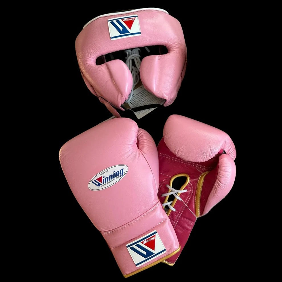 Custom Winning Boxing Set, Pink Gloves, Head Guard, Winning Boxing Gear, Professional Training Gear Top-Rated Boxing Gear, Winning Boxing Gear Buy, Dad Gift, Boyfriend Gift, Christmas Gift