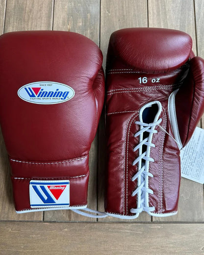 Winning Boxing Gloves Brown – Lace-Up