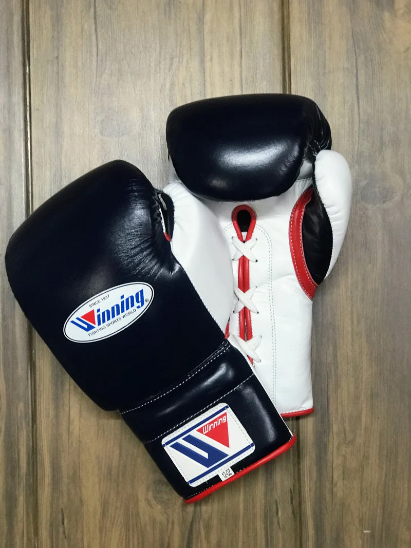 Winning Boxing Gloves Blue – Lace-Up
