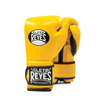 Cleto Reyes Yellow Boxing Gloves 4-24oz , Professional Soft-Fit Sparring Gear