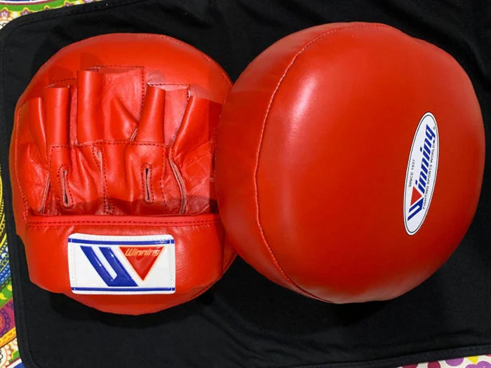 Winning Professional Boxing Punching Mitts - Customizable - High-Density Padding - Red