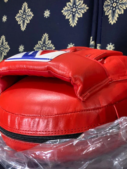 Winning Professional Boxing Punching Mitts - Customizable - High-Density Padding - Red