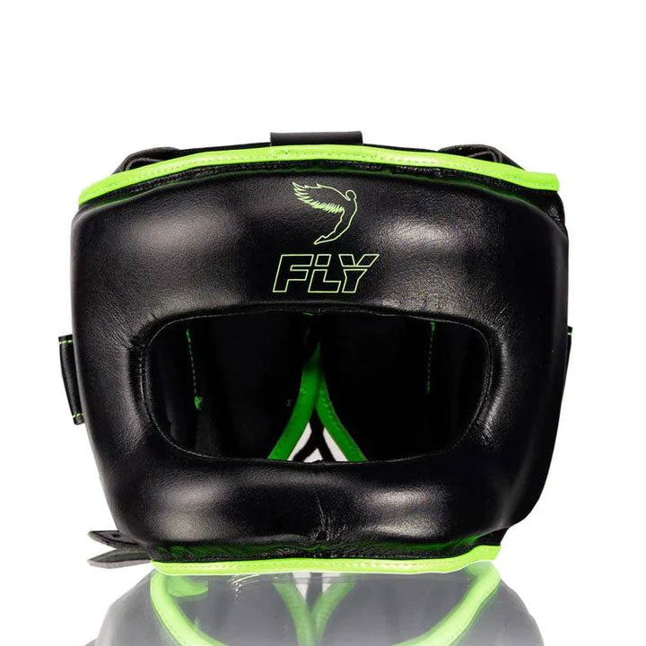 Fly Boxing Gloves Kit Black / Green - Velcro Style Gloves – Premium Performance Training | Fly Professional Boxing Gear Set | Fly Boxing Training Equipment Set