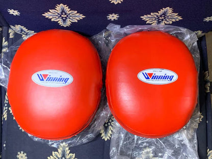 Winning Professional Boxing Punching Mitts - Customizable - High-Density Padding - Red