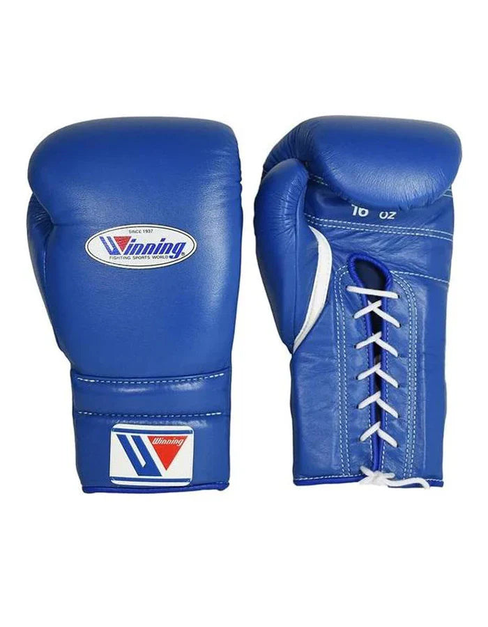 Winning Boxing Gloves Navy-Blue – Lace-up