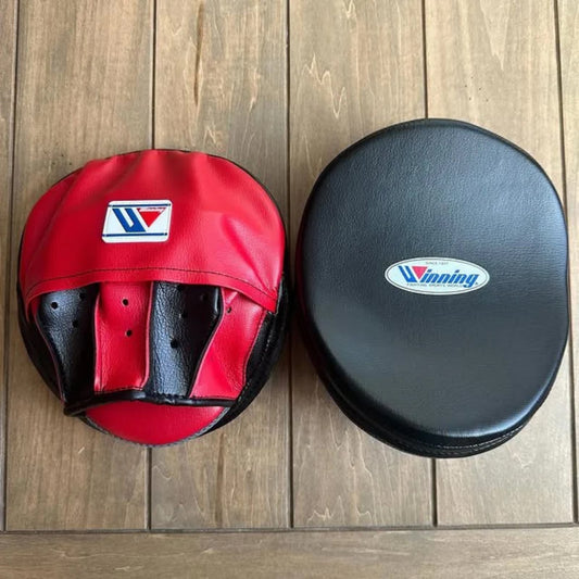 Winning Professional Boxing Punching Mitts - Customizable - Shock Absorbing Mitts - Red/Black