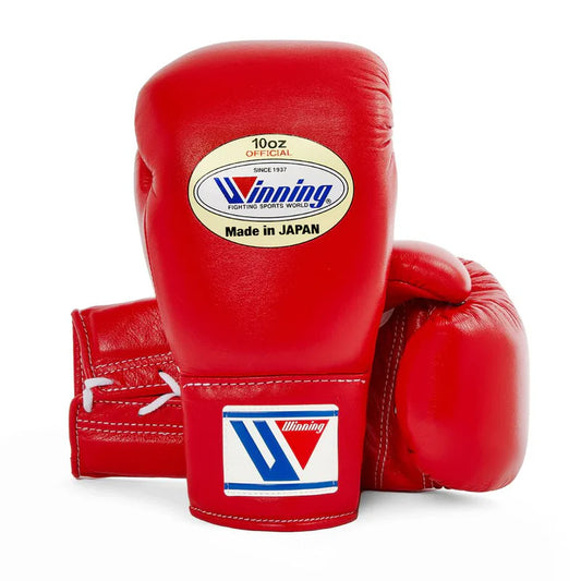 Winning Boxing Gloves Red – Japanese Logo Lace-Up