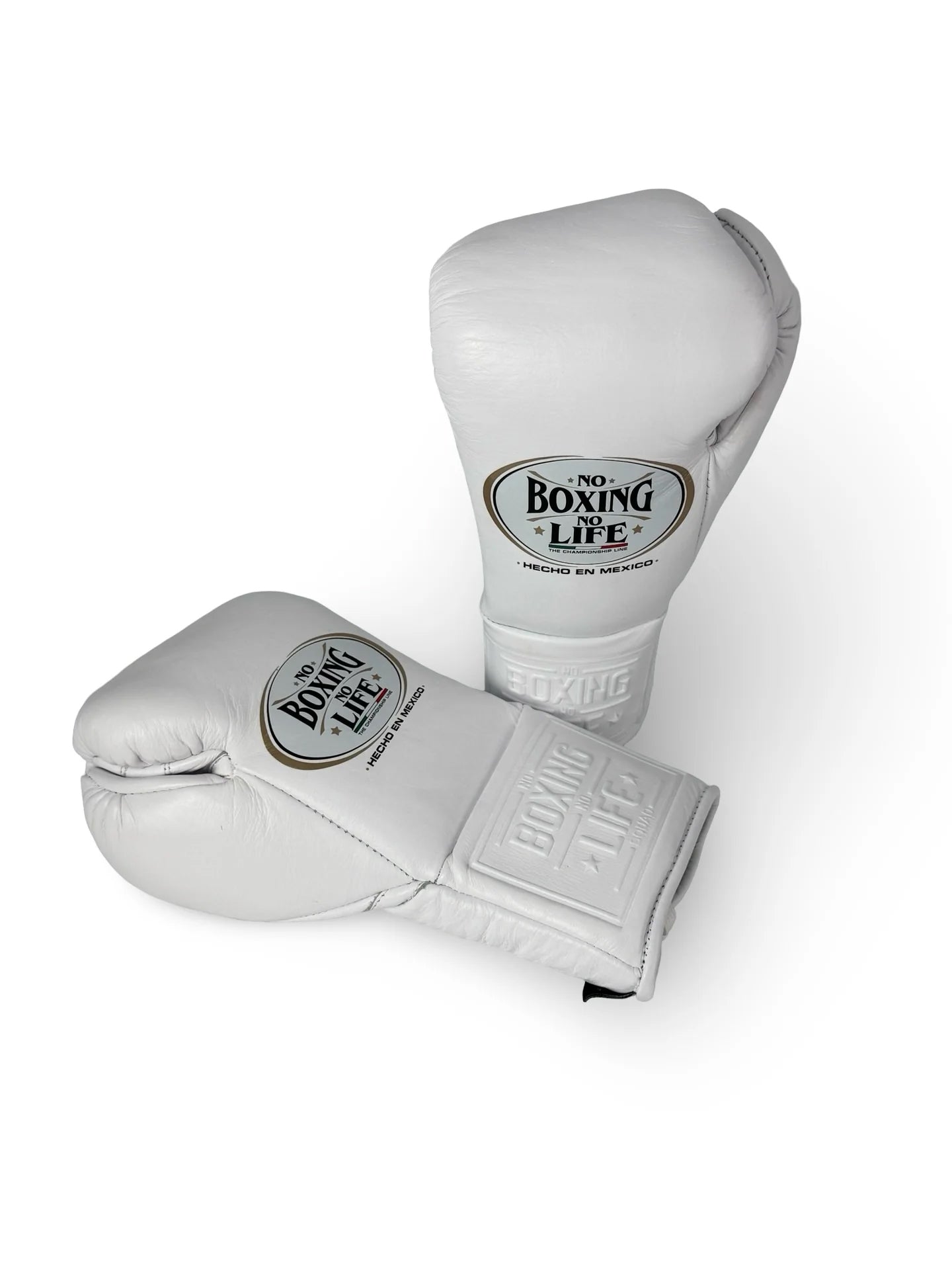 No Boxing No Life Fight Gloves - Full White  | 100% Pure Leather | Best Choice for Fighters | Free Shipping Worldwide