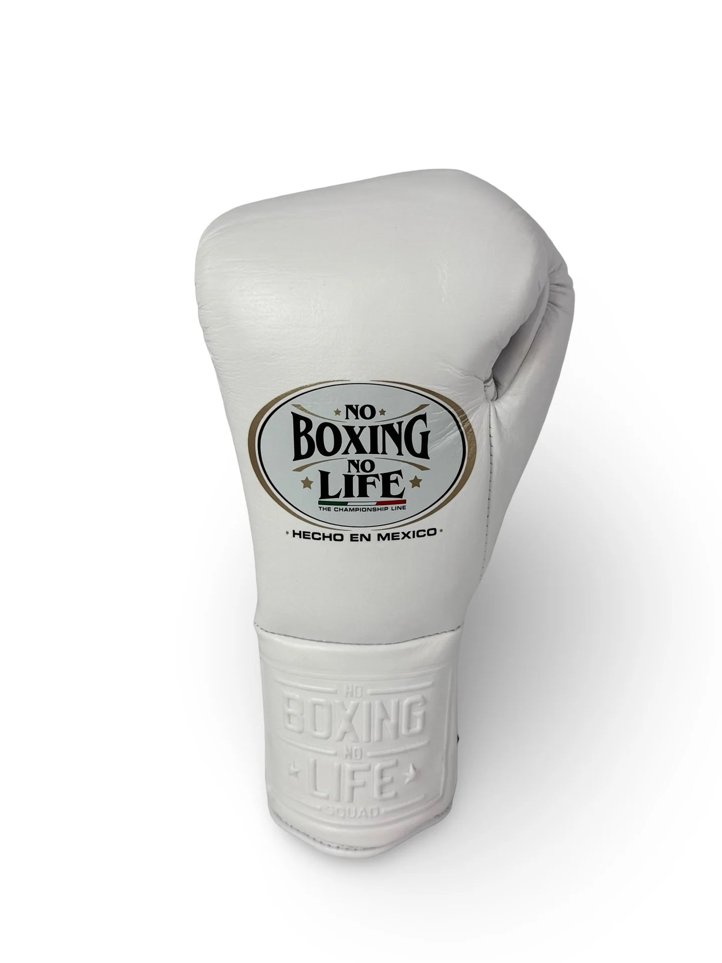 No Boxing No Life Fight Gloves - Full White  | 100% Pure Leather | Best Choice for Fighters | Free Shipping Worldwide