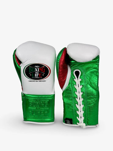 No Boxing No Life Fight Gloves - Tricolor  | 100% Pure Leather | Best Choice for Fighters | Free Shipping Worldwide