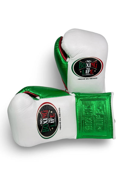 No Boxing No Life Fight Gloves - Tricolor  | 100% Pure Leather | Best Choice for Fighters | Free Shipping Worldwide
