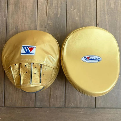 Winning Professional Boxing Punching Mitts - Customizable - Elite Coaching Mitts - Gold