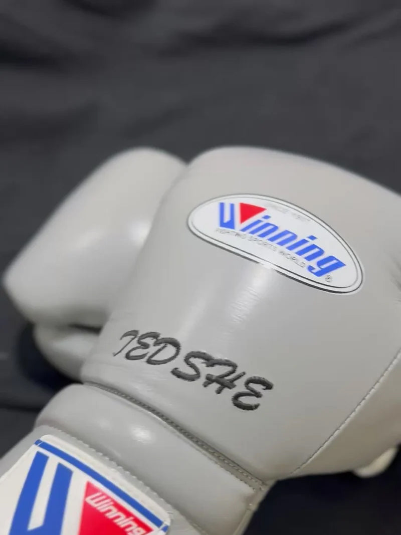 Winning Boxing Gloves Grey – Lace-Up