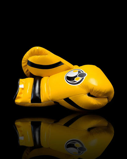 Grant Boxing Gloves | Professional Lace-up | Customizable - 10oz | Yellow/Black