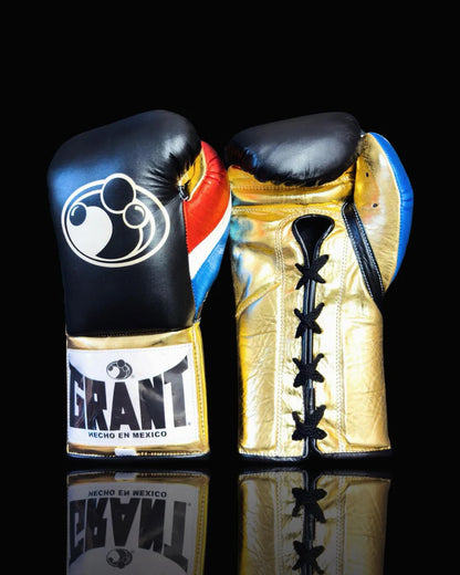 Grant Boxing Gloves | Professional Lace-up | Customizable - Elite Protection | Black/Gold/Red/Blue