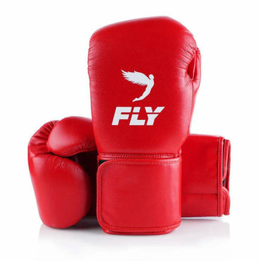 Fly Boxing Gloves Performance Training Set | Red Velcro Style Gloves | Fly Boxing Gloves Set – Professional Fight Training Gear