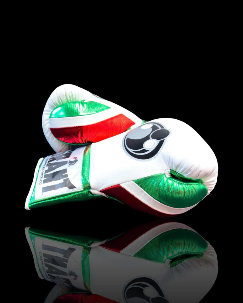 Grant Boxing Gloves | Professional Lace-up | Customizable - Elite Protection | White/Red/Green