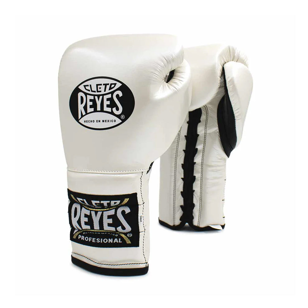 Cleto Reyes White Boxing Gloves 4-24oz , Professional Soft-Fit Sparring Gear