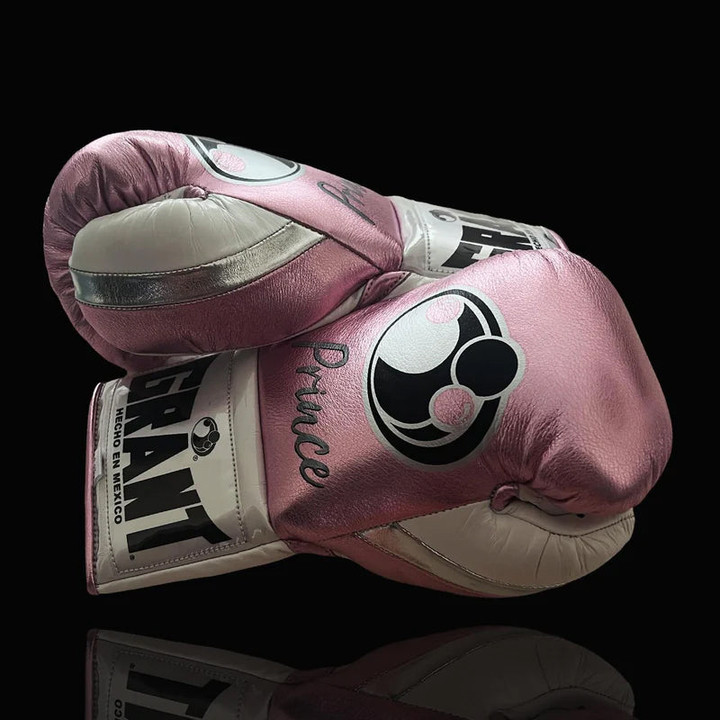Grant Boxing Gloves | Professional Lace-up | Customizable - Elite Protection | Pink/White