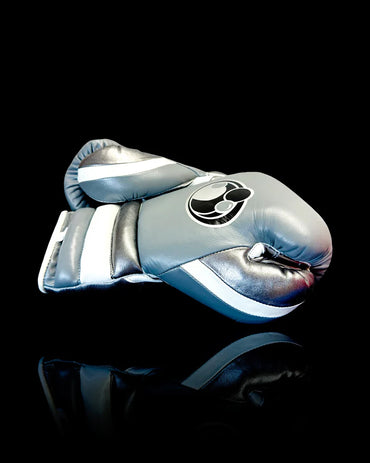 Grant Boxing Gloves | Professional Lace-up | Customizable - 12oz | Grey/White