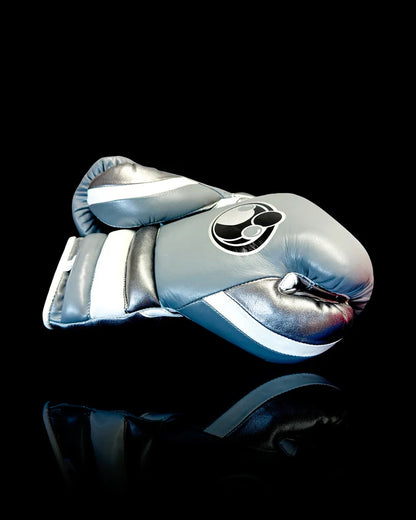 Grant Boxing Gloves | Professional Lace-up | Customizable - 12oz | Grey/White