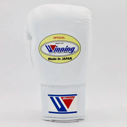 Winning Boxing Gloves White – Japanese Logo Lace-Up