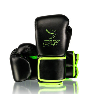 Fly Boxing Gloves Set Black / Green Velcro Gloves – Professional Combat Training Gear | Fly Boxing Gloves Professional Training Equipment Set