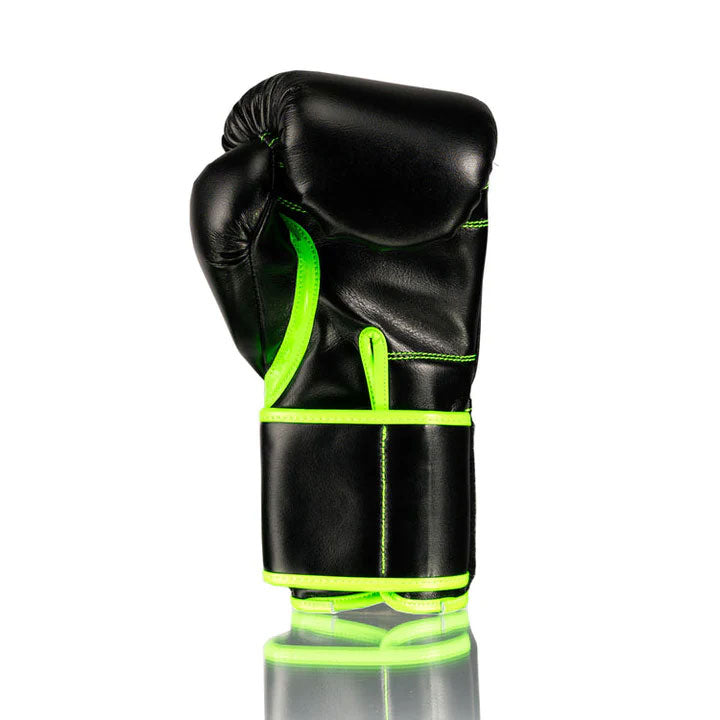 Fly Boxing Gloves Set Black / Green Velcro Gloves – Professional Combat Training Gear | Fly Boxing Gloves Professional Training Equipment Set