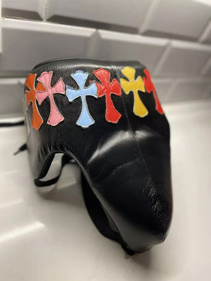 Chrome Hearts Groin Guard Black 100% Leather | Premium Quality | Personalise your name